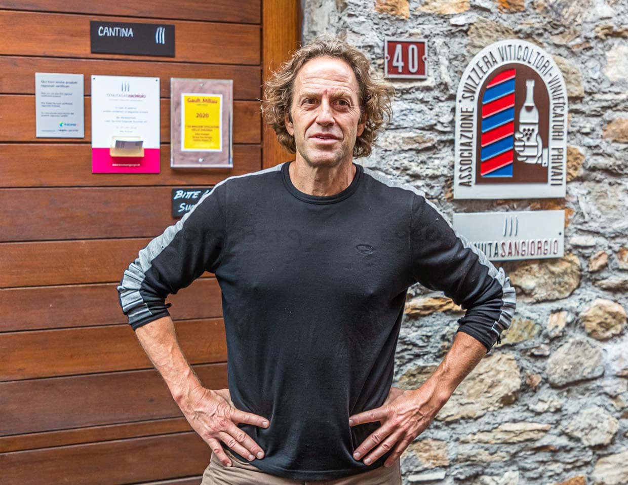 In dritter Generation bewirtschaftet Mike Rudolph das Weingut Tenuta San Giorgio mit Blick auf den Luganer See / © FrontRowSociety.net, Foto: Georg Berg / © Foto: Georg Berg