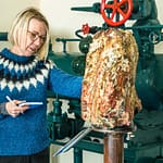 Jaspis Wunschstein in der isländischen Brauerei Segull 67 / © Foto: Georg Berg