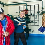 Marteinn Haraldson, Inhaber der Brauerei Segull 67, freut sich über einen gelungenen Streich. Er hat sich die phantastische Geschichte nur ausgedacht / © Foto: Georg Berg