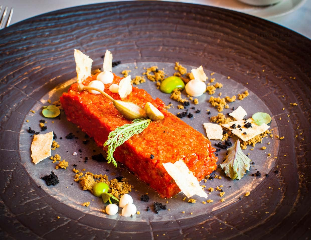 Rindstartar mit Armanac / © Foto: Georg Berg