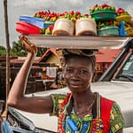 Eine Schale mit Chilischoten rot und grün im Angebot / © Foto: Georg Berg