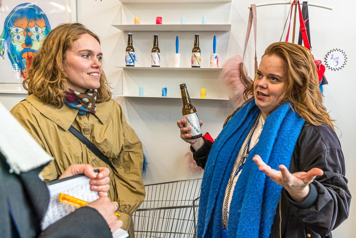 Kreatives Gespann: Lady Brewer Porey Björk Halldorsdottir und Marta Heidarsdottir from design duo Gæla in Reykjavik / © Foto: Georg Berg