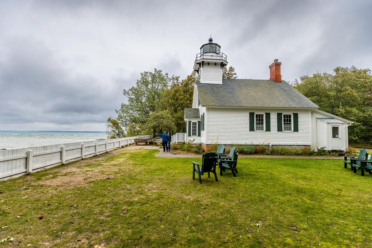 Mission Point Lighthouse, Leuchtturm von 1870 an der Nordspitze der Old Mission Peninsula, Traverse City / © Foto: Georg Berg