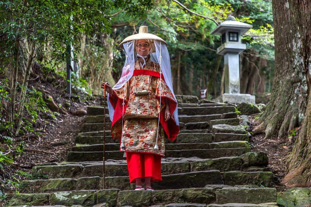 Einer der schönsten Fotospots auf dem PIlgerweg Kumano Kodo ist der Daimon-zaka, mit den historischen Steinstufen nahe Nachi Taisha / © Foto: Georg Berg