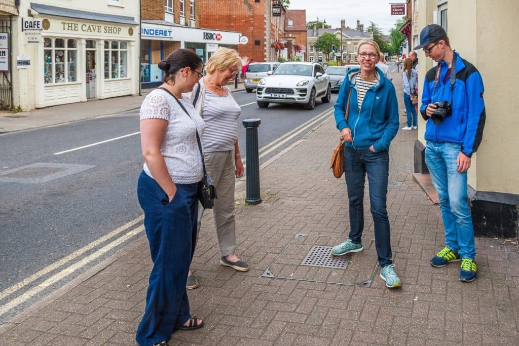 Royston-Höhle in Katherine's Yard, Melbourn Street, Royston, England / © Foto: Georg Berg
