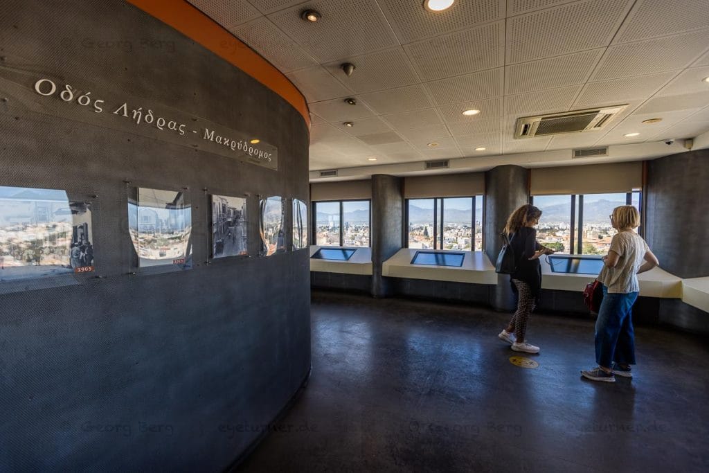 Shacolas Tower Museum und Observatory im Süden von Nikosia. Rundumblick über die gesamte seit 1964 geteilte Stadt Nicosia / © Foto: Georg Berg