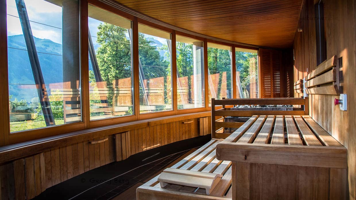 Finnische Sauna mit Panoramablick / © Foto: Georg Berg