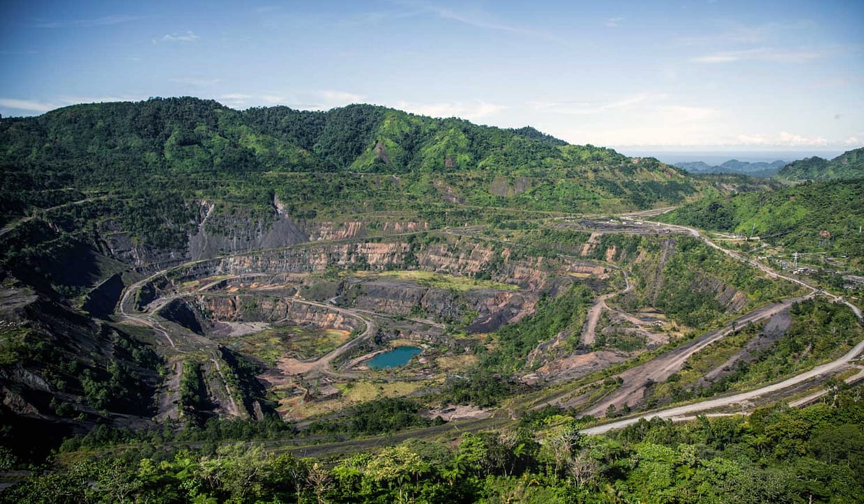 Die stillgelegte Panguna Kupfermine auf Bougainville / © True North, Foto: Oliver Oldroyd