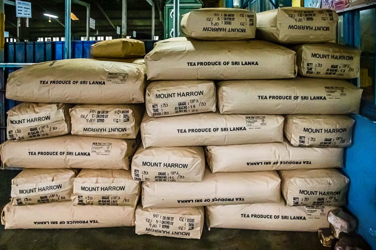 Zentnerweise beste Qualität: Orange Pekoe der Güteklasse A / © Foto: Georg Berg