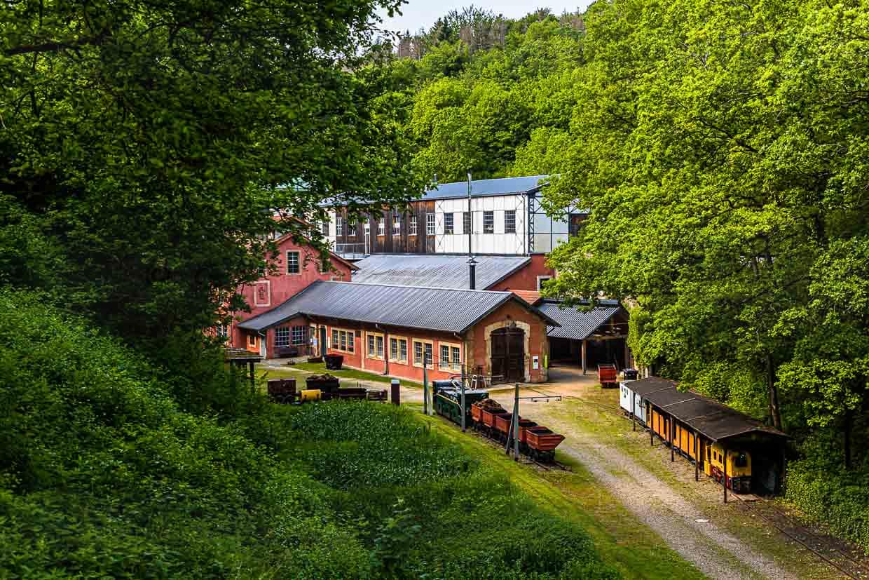 Im Grubengebiet Katzenberg ist die ehemalige Eisenbahnstation heute ein Museum