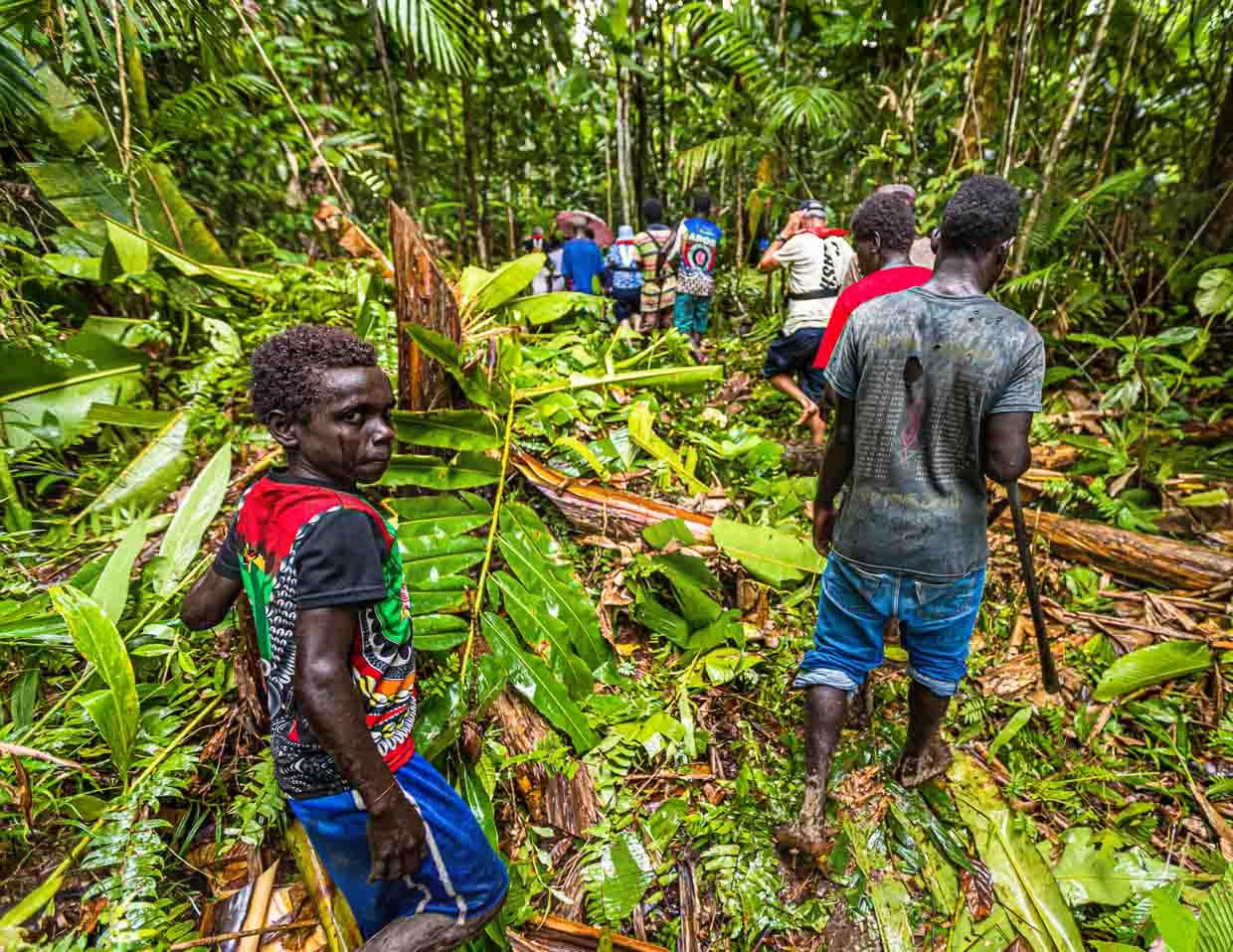 Auf dem Weg zum Flugzeugwrack / © Foto: Georg Berg