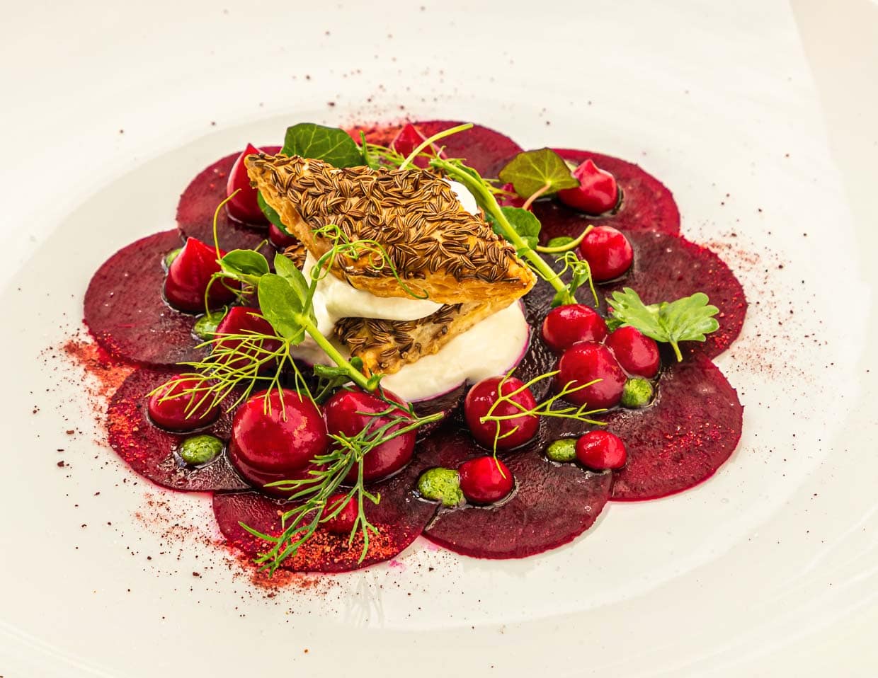Kaiserstühler Rane - Kümmelgebäck, Sauerrahm und Wildkräuter / © Foto: Georg Berg