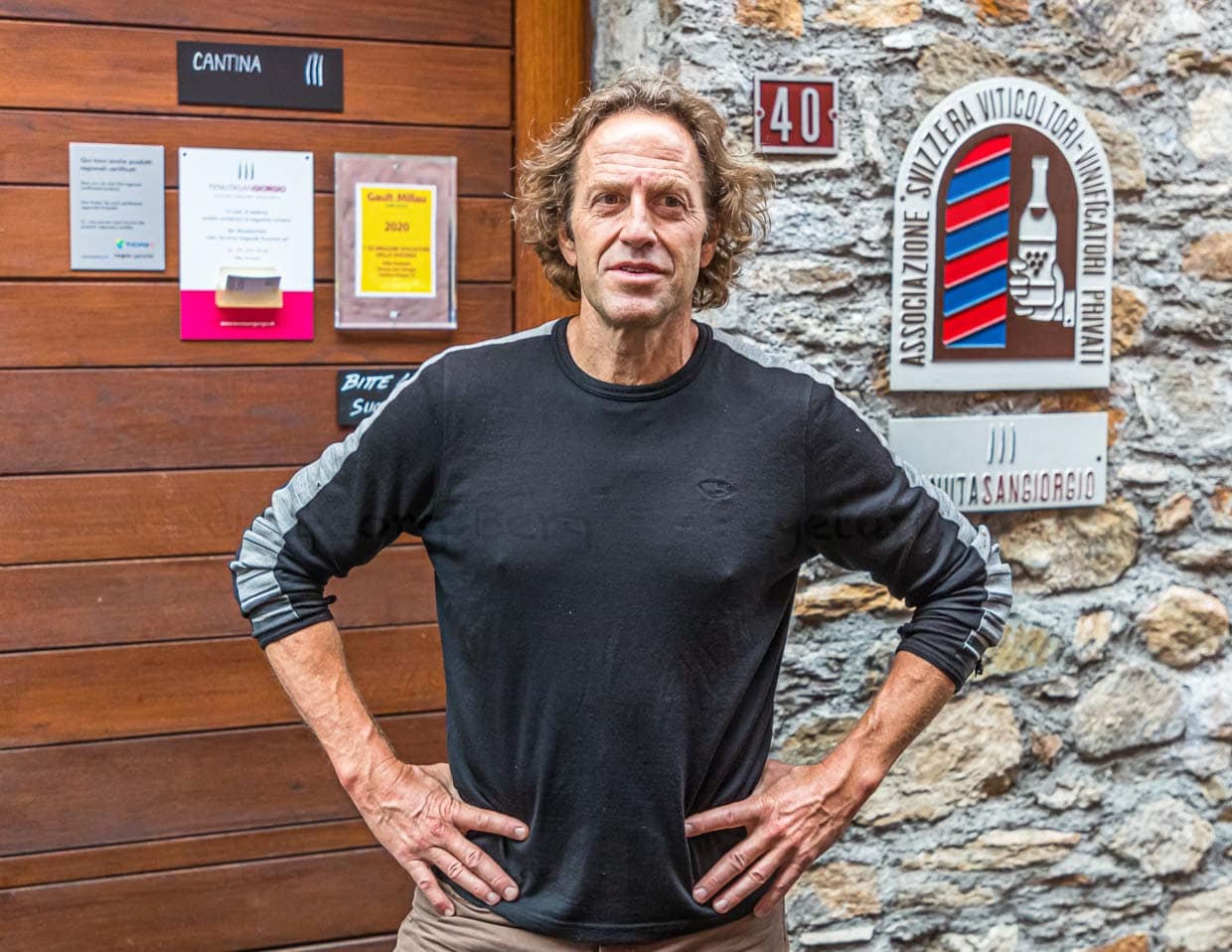 In dritter Generation bewirtschaftet Mike Rudolph das Weingut Tenuta San Giorgio mit Blick auf den Luganer See / © FrontRowSociety.net, Foto: Georg Berg / © Foto: Georg Berg