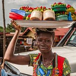 Eine Schale mit Chilischoten rot und grün im Angebot / © Foto: Georg Berg