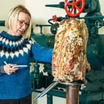 Jaspis Wunschstein in der isländischen Brauerei Segull 67 / © Foto: Georg Berg