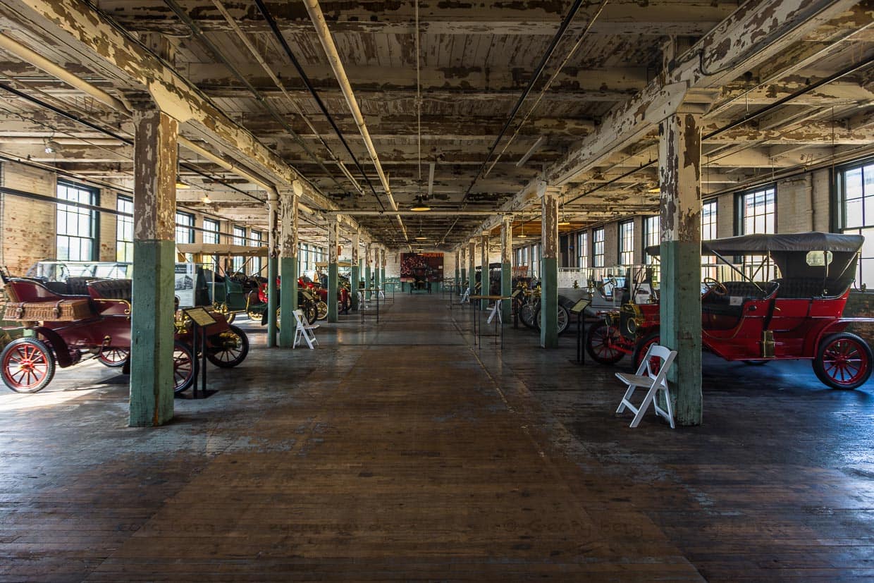 Ehemalige Produktionshalle Ford Piquette Plant, Detroit. Ort der ersten Serienproduktion von Automobilen weltweit. Das berühmte Model T von Henry Ford wurde hier von Oktober 1908 bis Dezember 1909 produziert. Danach war der Standort bereits zu klein für die große Nachfrage geworden / © Foto: Georg Berg