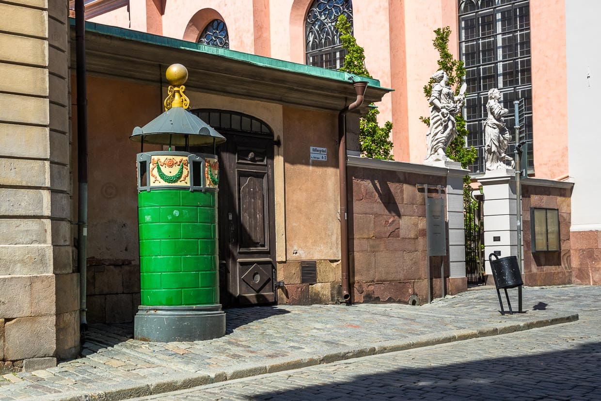 Historic urinal at Kungliga Slottet, the Royal Palace in Stockholm. The urinal can still be used / © Photo: Georg Berg