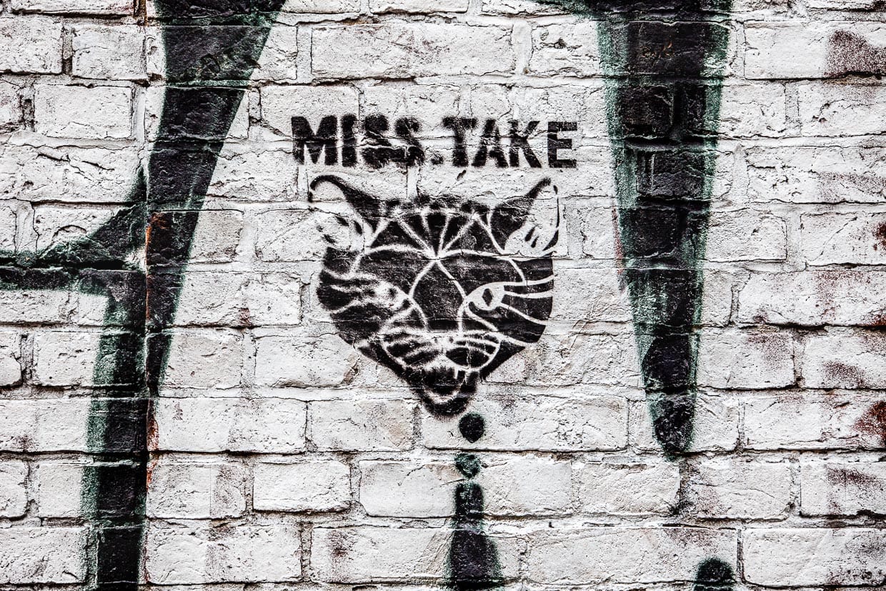 Worauf spielt dieses Katzengraffiti an? Die Raubkunst der Katzen oder darauf, dass die vielen Katzenfotos im Internet ein Fehler sind? / © Foto: Georg Berg