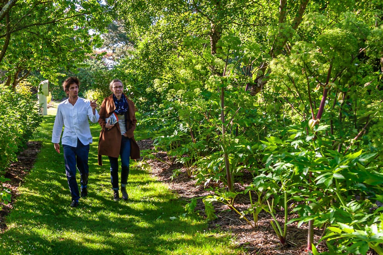 Spaziergang durch die Gärten am Château Richeux / © Foto: Georg Berg