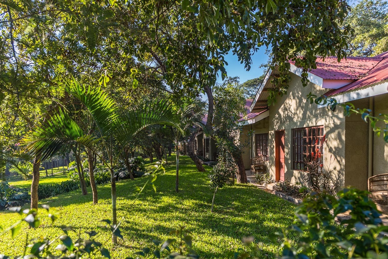Hotelsuiten und Garten Ufulu Gardens, Lilongwe, Malawi / © Foto: Georg Berg