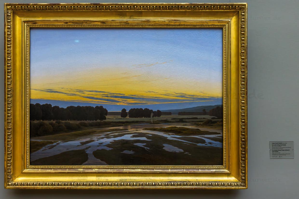 Gemälde von Caspar David Friedrich, Das Große Gehege bei Dresden, 1832, Albertinum / © Foto: Georg Berg