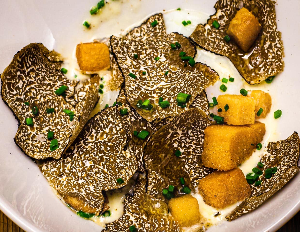 Bis der schwarze Burgund-Trüffel auf dem Teller landet, dürfen vom Fundtag bis zur Verarbeitung nicht viele Tage vergehen. Trüffel hält sich unverarbeitet rund 10 Tage / © Foto: Georg Berg