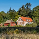 Villa Skovly in Hesselager, Blick vom Strand / © Foto: Georg Berg