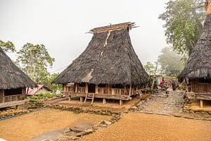 Traditionelle Architektur von Wohngebäuden auf den Sunda-Inseln in Indonesien / © Foto: Georg Berg