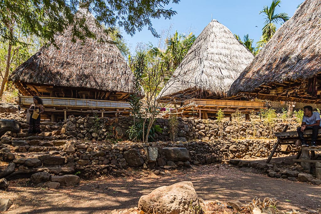 Lumbung Reis-Scheunen auf der Insel Alor in Indonesien / © Foto: Georg Berg