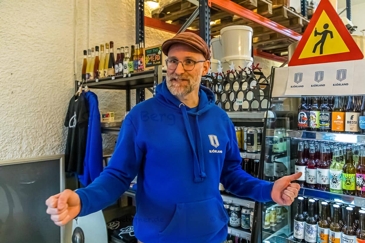 Þórgnýr Thoroddsen berät isländische Mikro-Brauereien bei der Entwicklung und Distribution von Bier / © Foto: Georg Berg