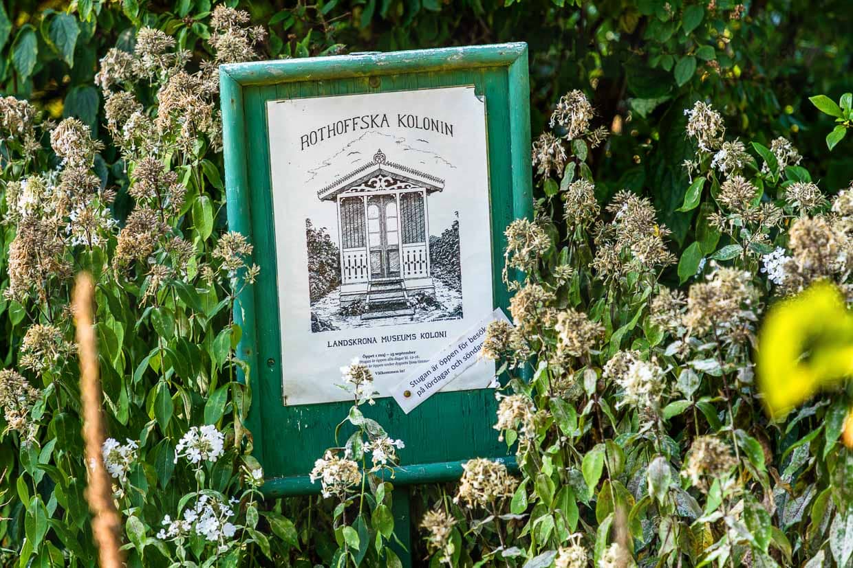 Die Rothoffska Koloni genannte Schrebergartensiedlung in der ehemaligen Zidadelle von Landskrona / © Foto: Georg Berg