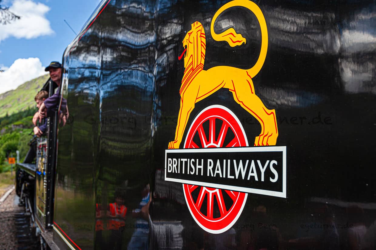 Jacobite-Dampfzug. Dampflokomotive der British Railways in Glenfinnan, Schottland / © Foto: Georg Berg