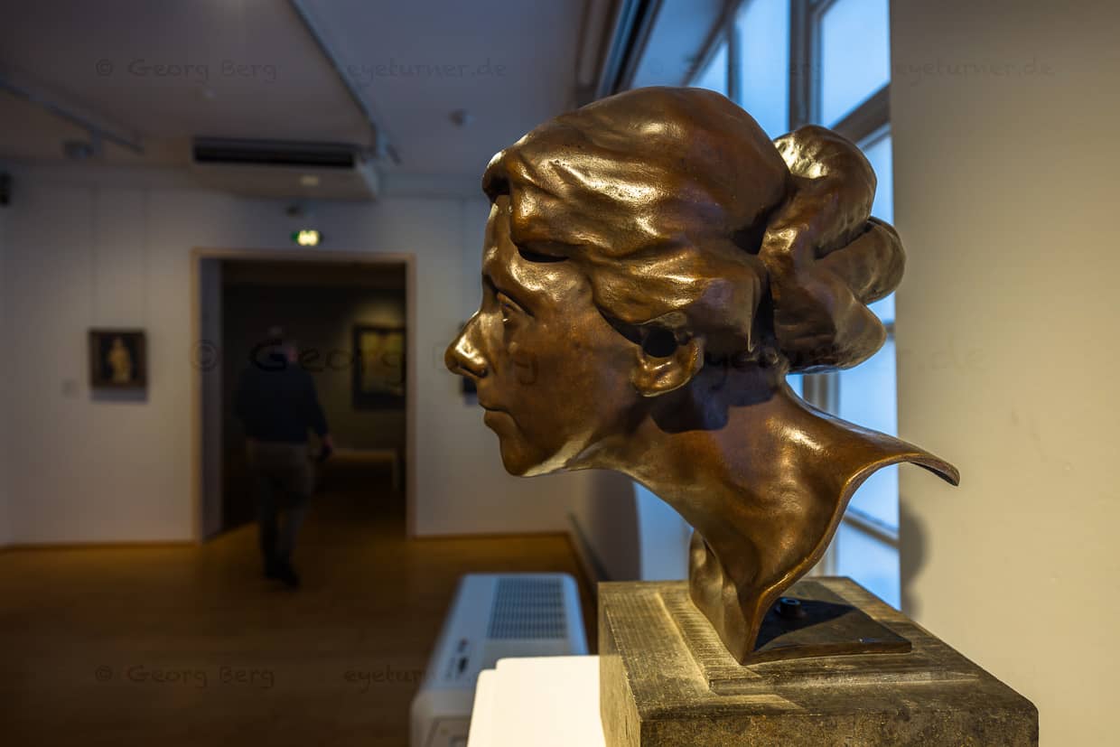 Büste von Paula Modersohn-Becker. 1899 geschaffen von ihrer Freundin der Bildhauerin Clara Rilke-Westhoff / © Foto: Georg Berg