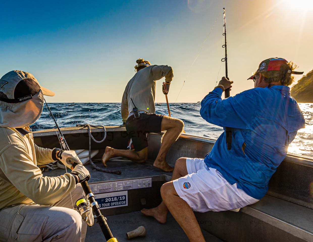 In diesem Moment wissen wir noch nicht, welcher Fisch am Haken ist / © Foto: Georg Berg