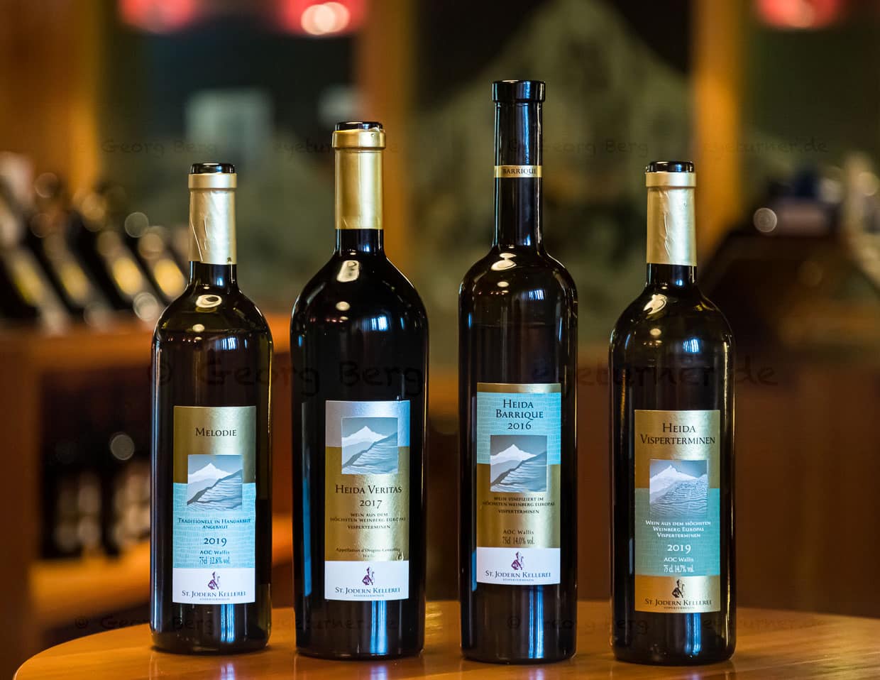 Die Familie der Heida-Weine aus der St. Jodern Kellerei in Visperterminen, Oberwallis / © Foto: Georg Berg