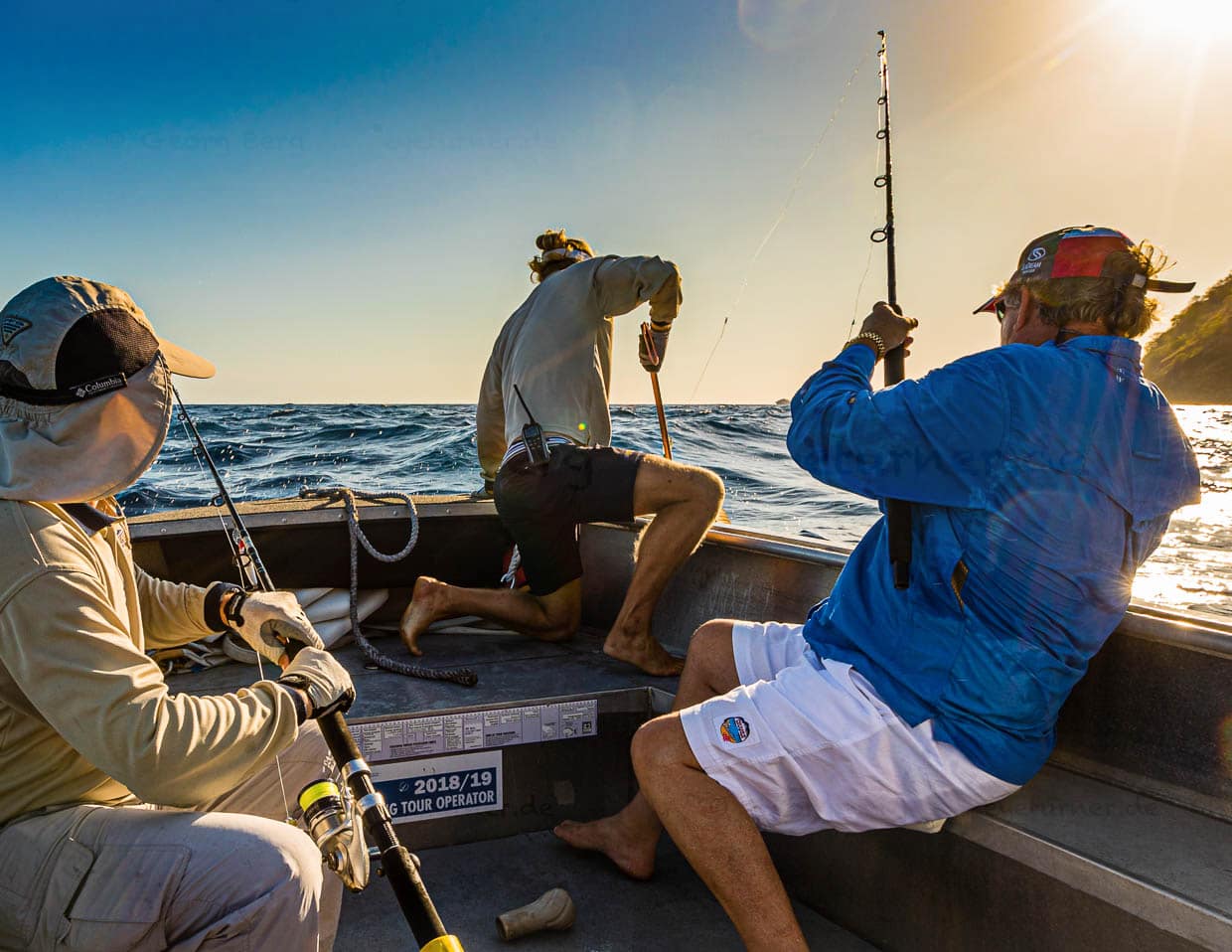 In diesem Moment wissen wir noch nicht, welcher Fisch am Haken ist / © Foto: Georg Berg