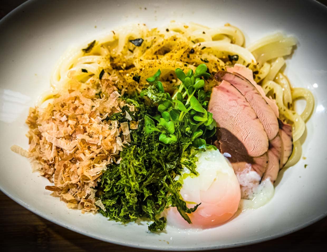 Nishi-Izu Shiu-katsuo Nudeln sind eine regionale Spezialität. Sie wird nur noch in Nish-Izu hergestellt und wurde schon mehrfach ausgezeichnet / © Foto: Georg Berg