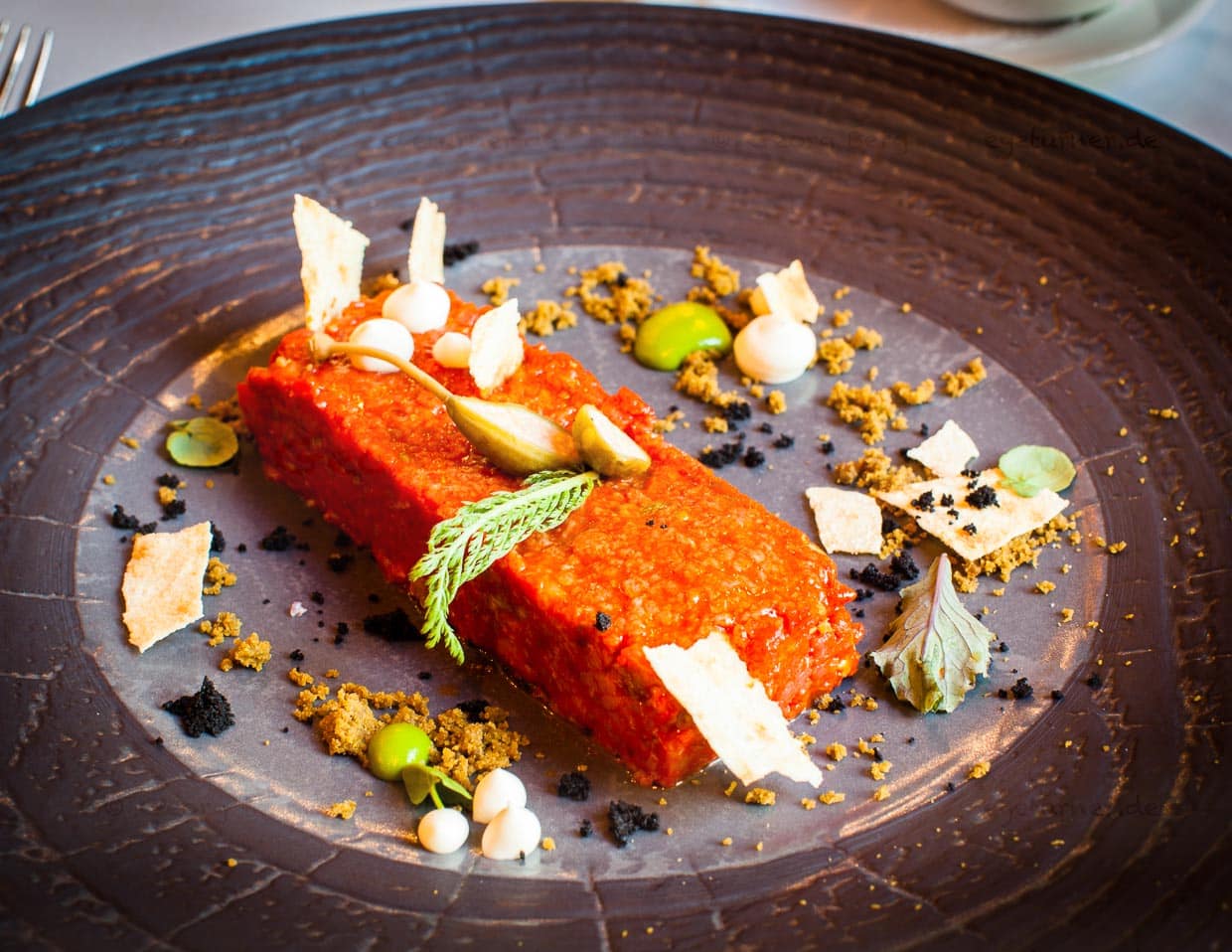 Rindstartar mit Armanac / © Foto: Georg Berg