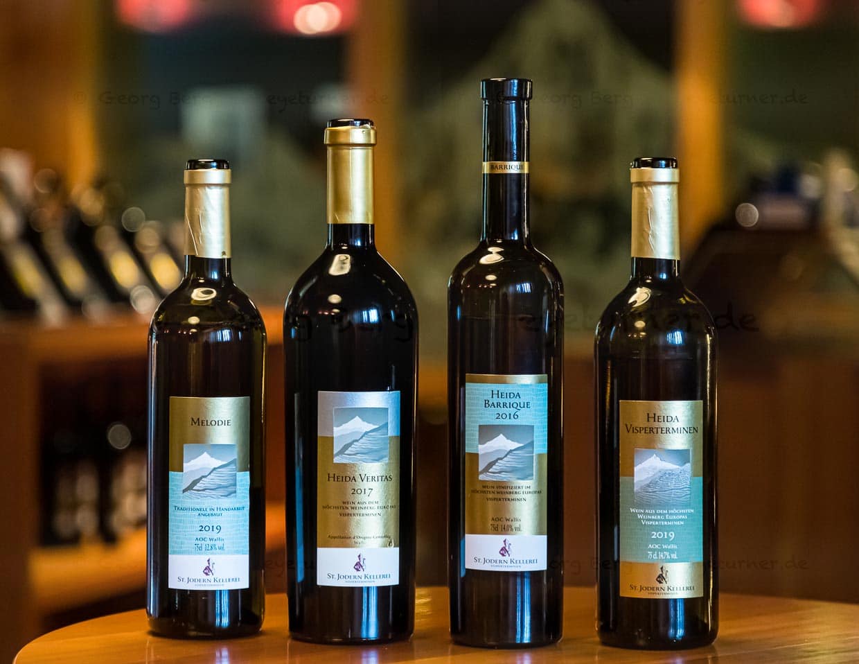 Die Familie der Heida-Weine aus der St. Jodern Kellerei in Visperterminen, Oberwallis / © Foto: Georg Berg