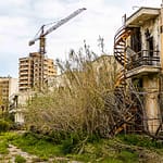 Viele Gebäude in Varoscha befanden sich 1974 noch in der Bauphase / © Foto: Georg Berg