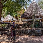 Lumbung Reis-Scheunen auf der Insel Alor in Indonesien / © Foto: Georg Berg