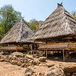 Lumbung Reis-Scheunen auf der Insel Alor in Indonesien / © Foto: Georg Berg