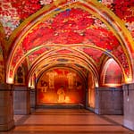 Giacometti Halle im Waisenhaus-Gebäude Zürich, in dem die städtische Polizeiwache untergebracht ist / © Foto: Georg Berg